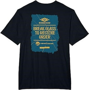 Fallout T-shirt - Break Glass to Restore Order (on back)