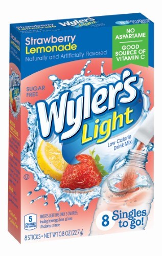 Wylers Light Singles to go Strawberry Lemonade 8pk STG 0.8oz/13.5g