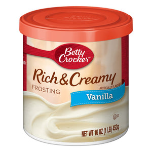 Betty Crocker Rich & Creamy Vanilla Frosting 16oz/453g