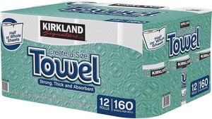 Kirkland Premium Paper Towel 160 sheets 12 pack