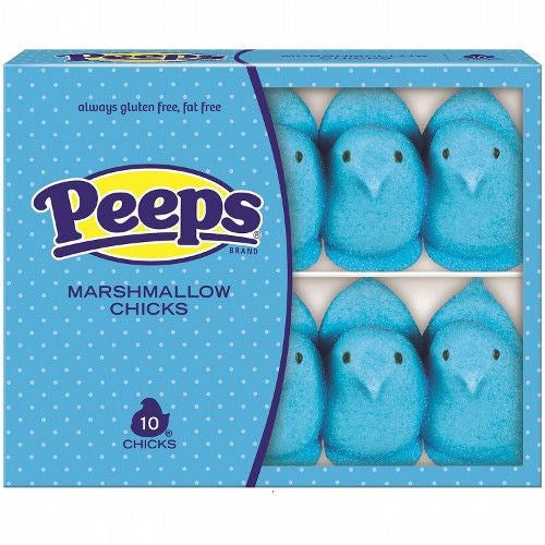 Peeps Chicks Blue 10pk 3oz/85g