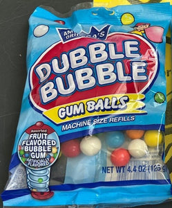 Dubble Bubble Bubble Gum Balls Assorted 4.4oz/125g