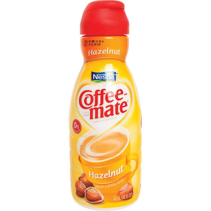 Nestle Coffee Mate Liquid 32oz Hazelnut 32floz/946ml