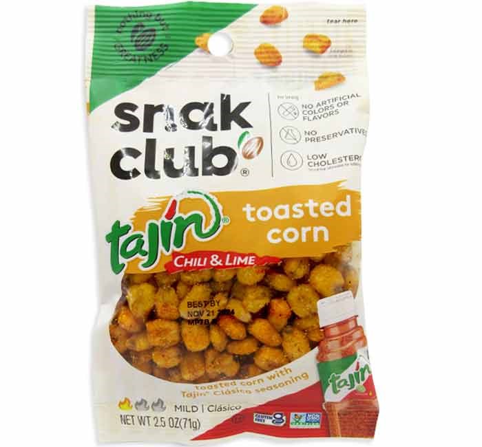 Snak Club Tajin Toasted Corn Nuts Chili & Lime 2.5oz/71g