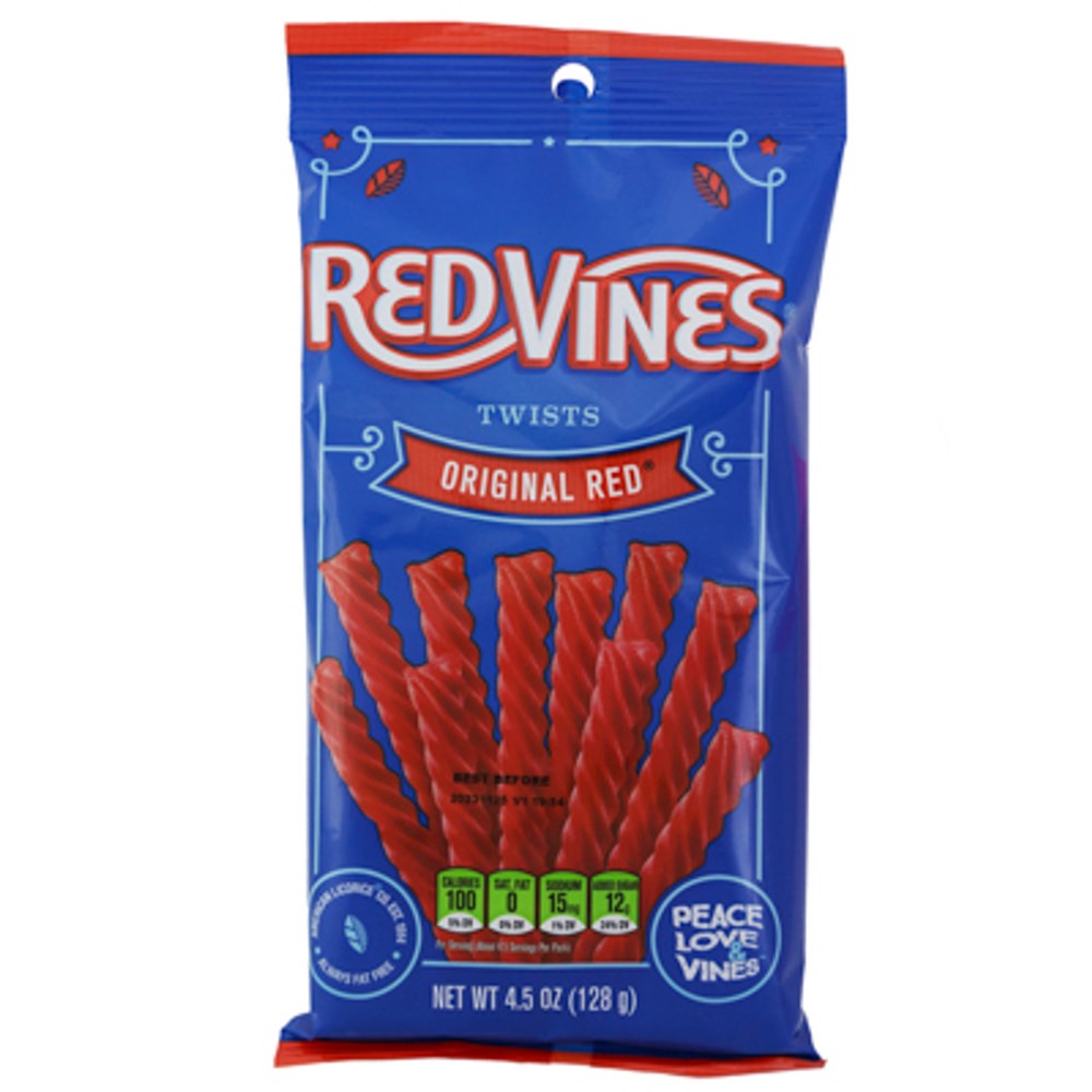 Red Vines Red Original Twists Bag 4.5oz (Best Before 04 July 2024)