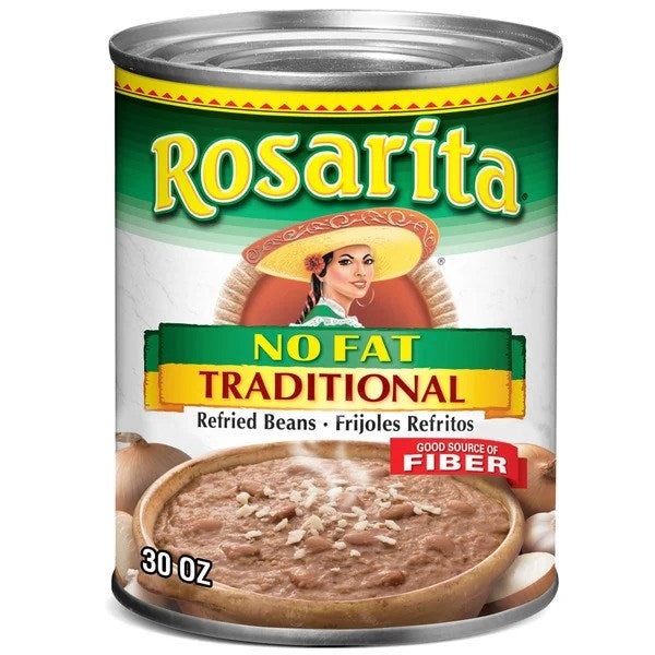 Rosarita No Fat Traditional Refried Beans 30oz