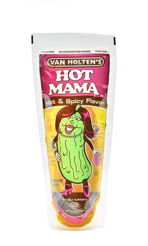 Van Holtens Pickle In a Pouch Hot Mama Each (Best By Dec 2024)