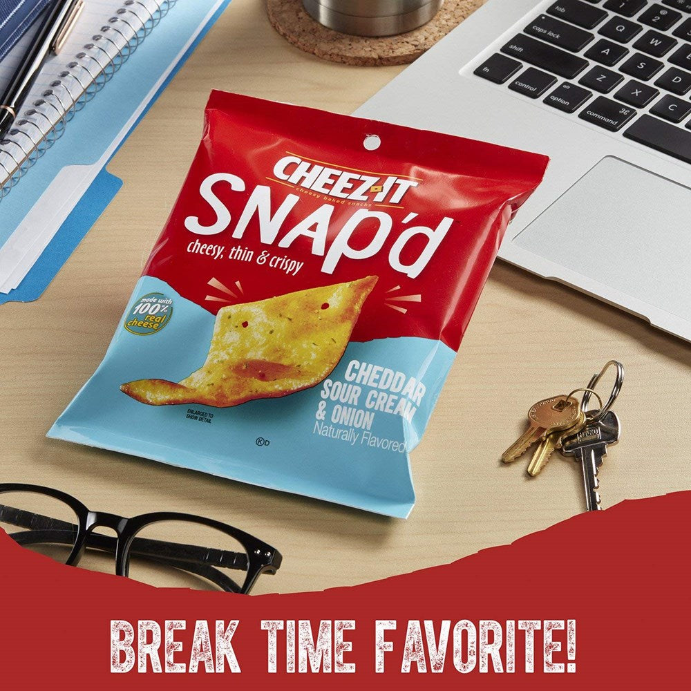 Cheez-it Snapped Cheddar Sour Cream & Onion 0.75oz/21g (Best by 6 Jul 2025)