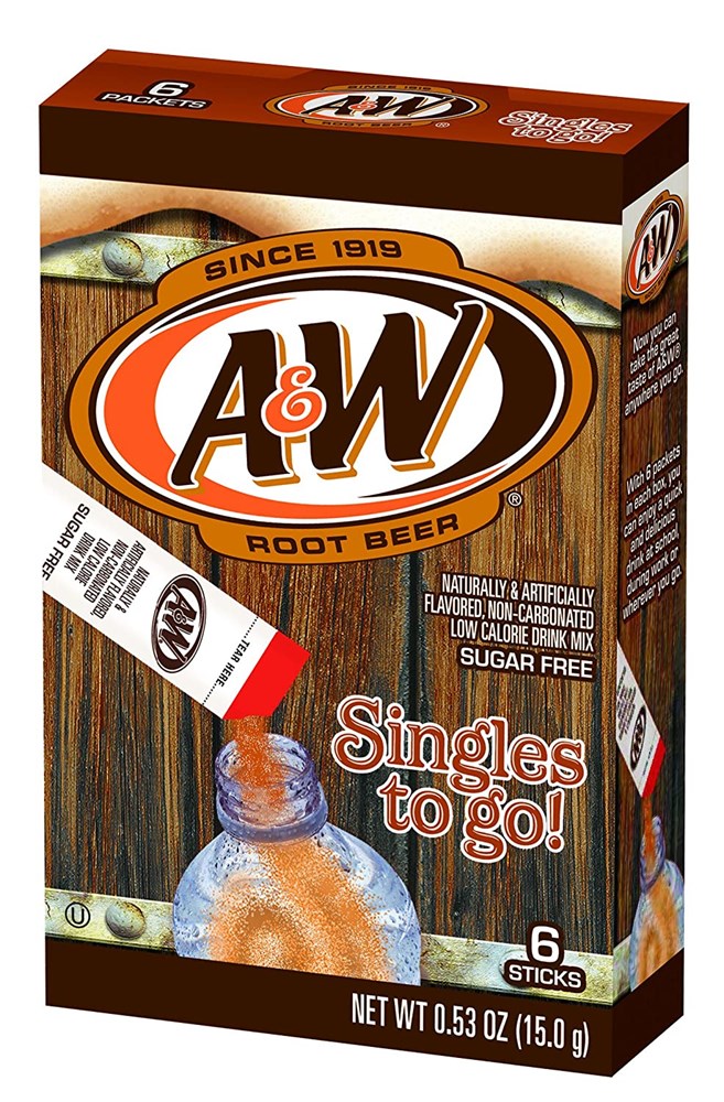 A&W Single to Go Root Beer 6pk STG 0.53/15g