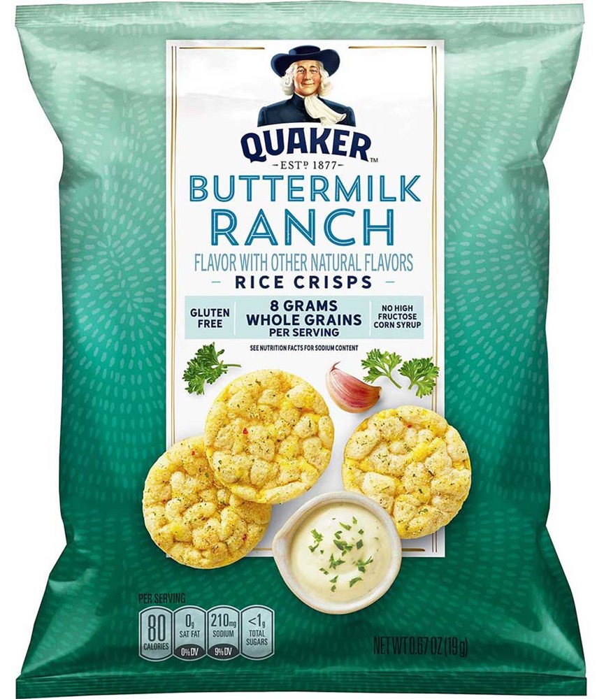 Quaker Popped Rice Crisps - Buttermilk Ranch 0.67oz/19g