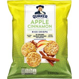 Quaker Popped Rice Crisps - Apple Cinnamon 0.91oz/26g