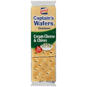 Lance Captains Wafers Cream Cheese & Chives 1.37 5oz/39g  Best By Feb 2025