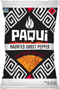 Paqui Haunted Ghost Pepper Tortilla Chips Freakin Hot 2oz/57g (Best By 22 Apr 2024)