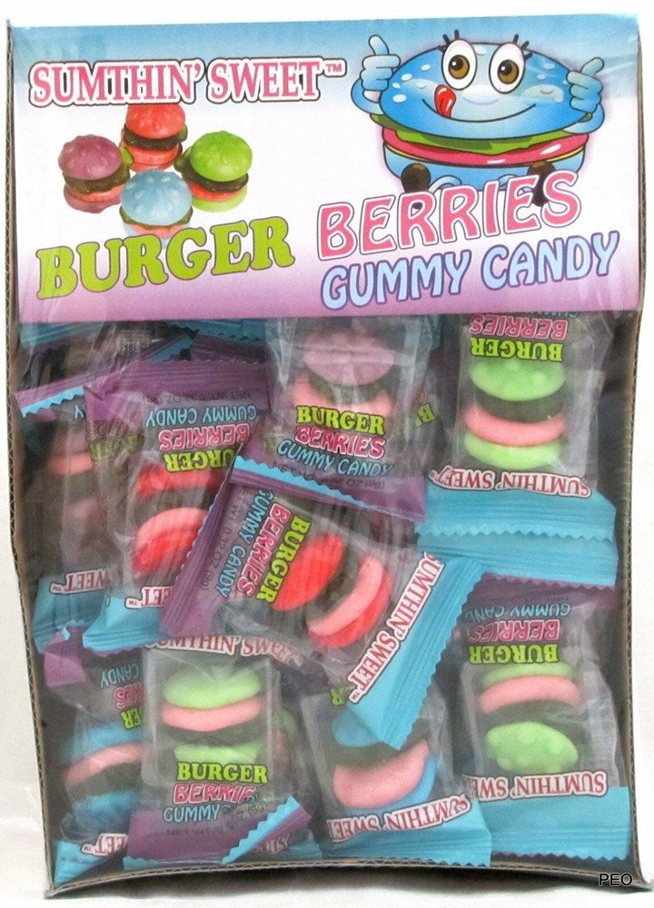 Sumthin Sweet Berry Burger Gummy Candy  0.32oz/9g