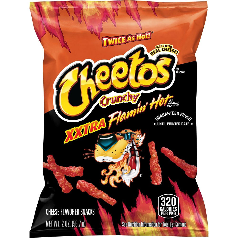Cheetos Crunchy Xxtra Flamin Hot 2oz/56.7g