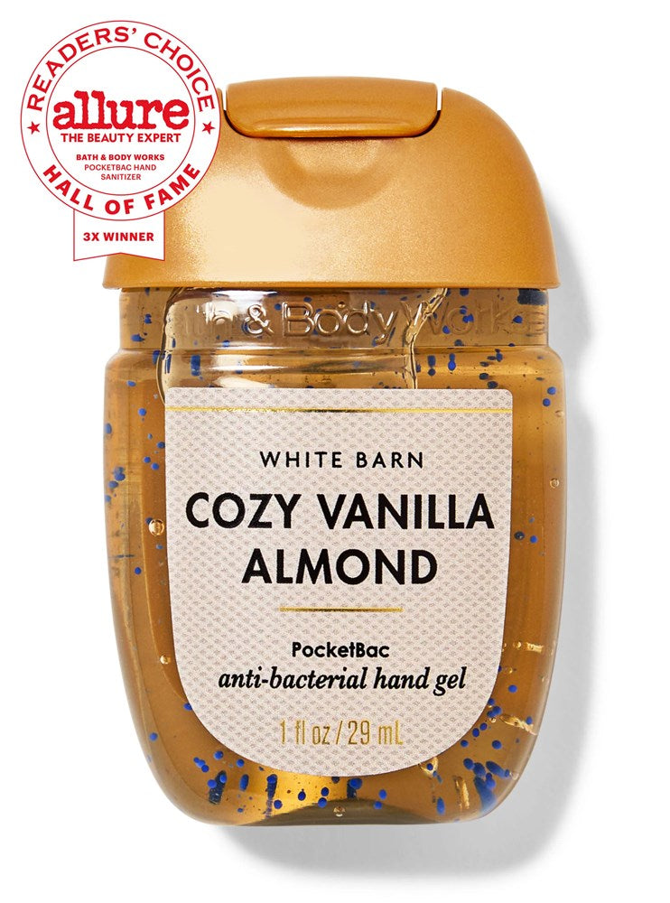 B&BW PocketBac Sanitiser Cozy Vanilla Almond 1floz/29ml by Bath & Body Works