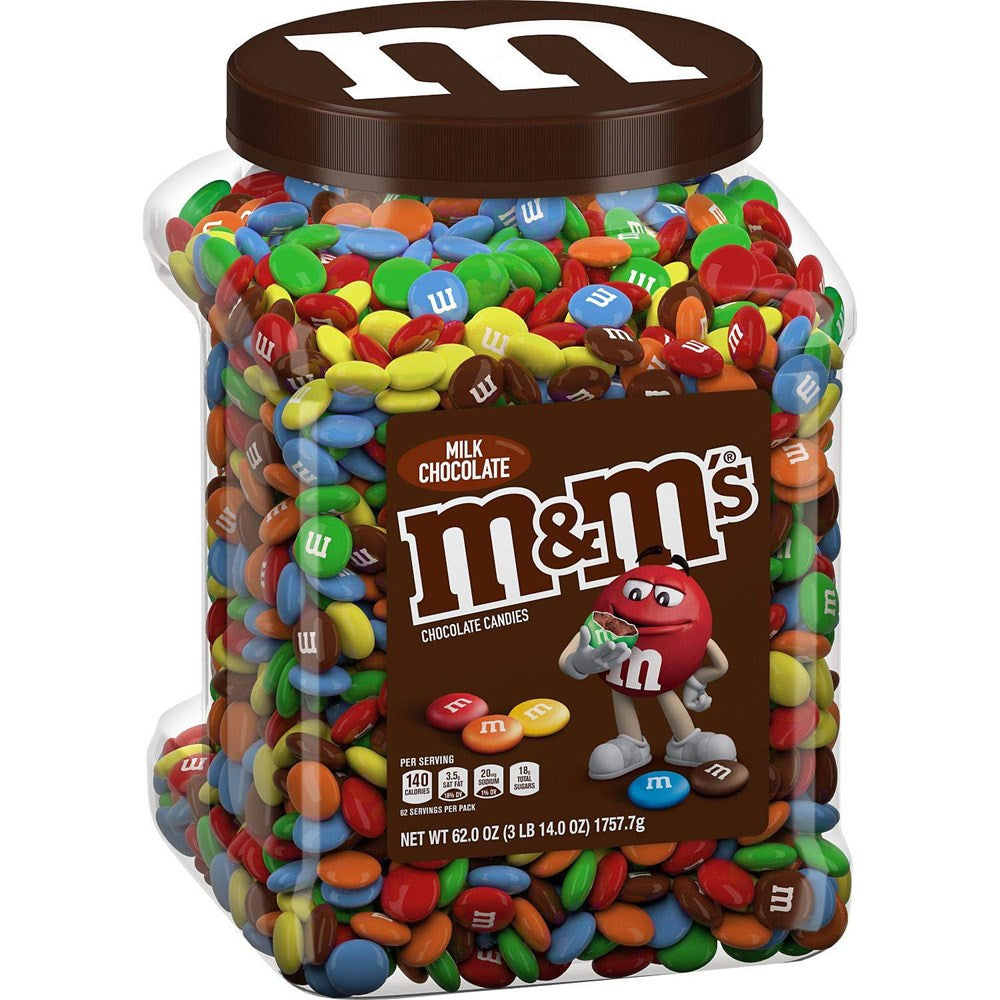 M&Ms Milk Chocolate XL Jar 62oz/1757.7g