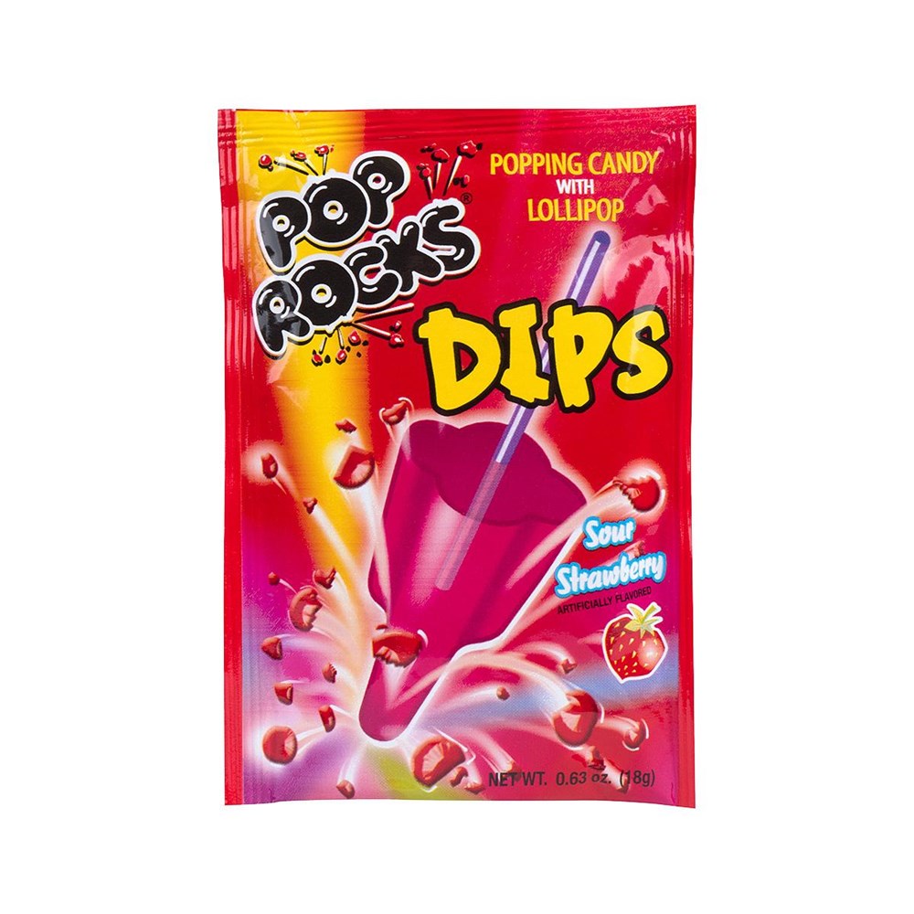 Pop Rocks Dips Sour Strawberry 0.63oz/18g