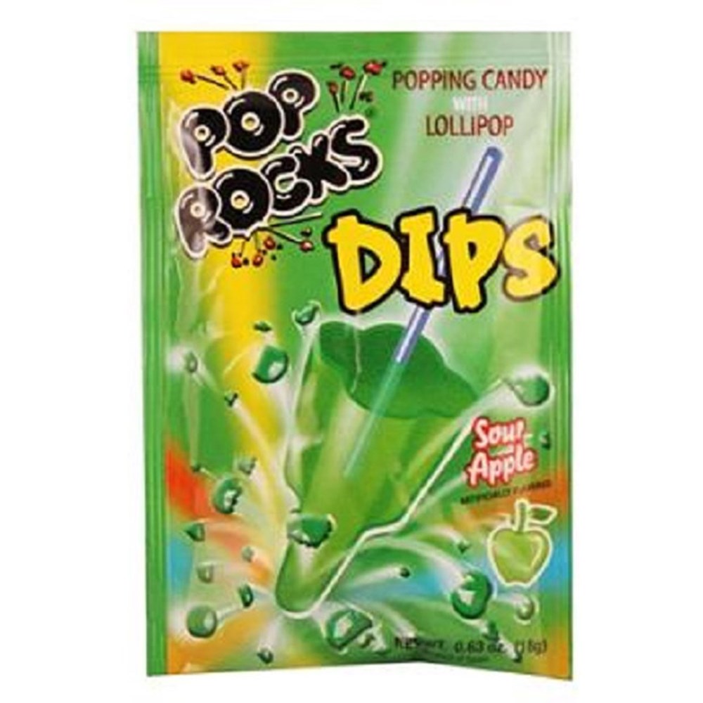 Pop Rocks Dips Sour Apple 0.63oz/18g