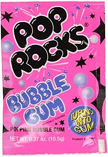 Pop Rocks Crackling Bubble Gum  0.37oz/10.5g