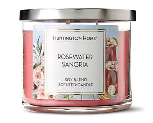 Huntington Home Blood Orange Persimmon Soy Blend Scented 3 Wick Candle