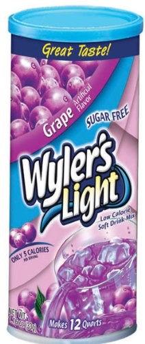 Wylers Light Drink Mix Grape Canister 1.16oz/33g