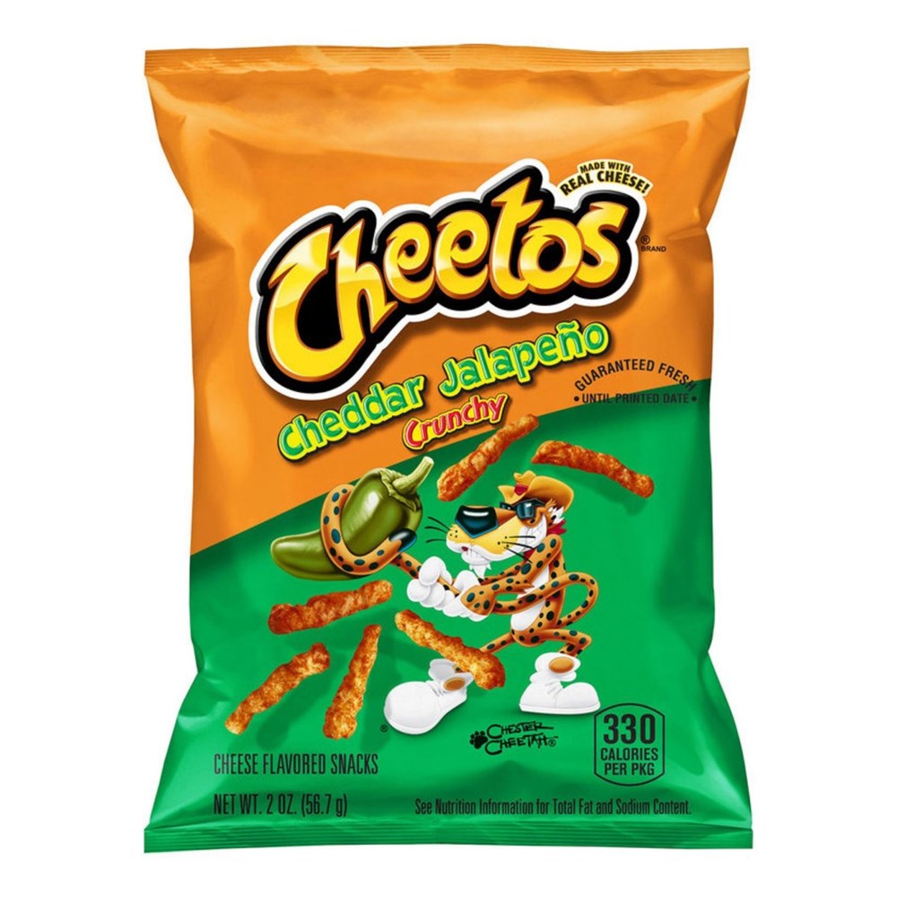 Cheetos Cheddar Jalapeno Crunchy 2oz/56.7g (Best by 4 Nov 2025)