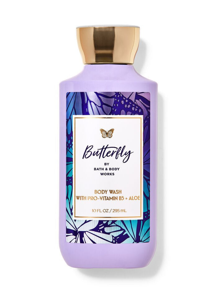 B&BW Body Wash Butterfly 10floz/295ml by Bath & Body Works