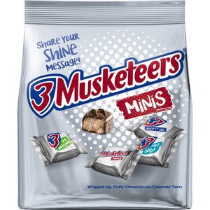 3 Musketeers Mini Bites Peg Bag 2.64oz  (Best Before Jan 2024)