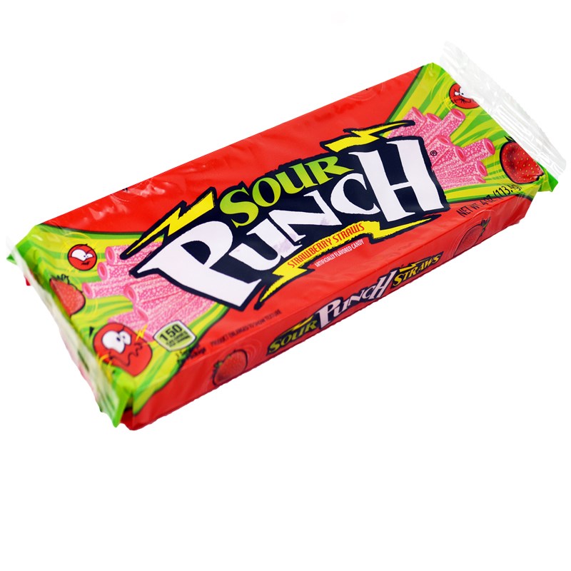 Sour Punch Straws Strawberry 3.2oz/91g