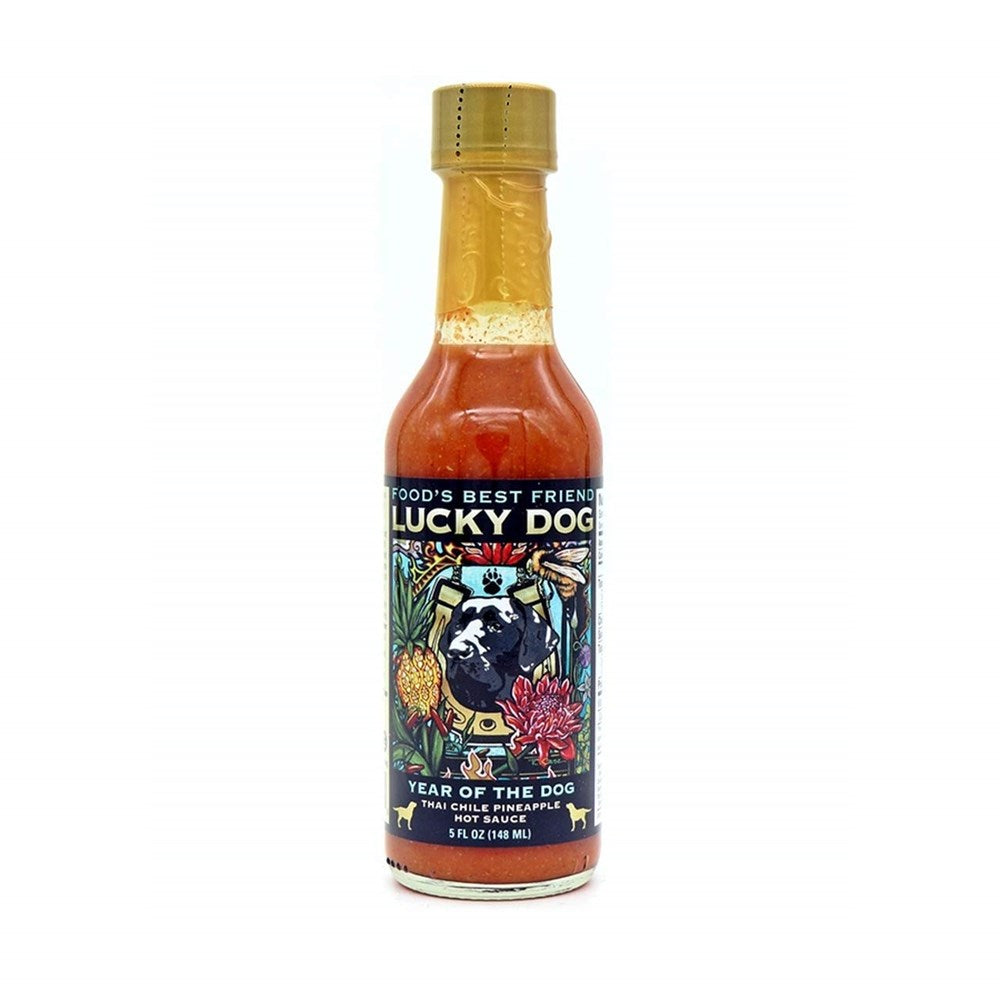 Lucky Dog Year of the Dog Thai Chile Pineapple Hot Sauce 5floz/148ml