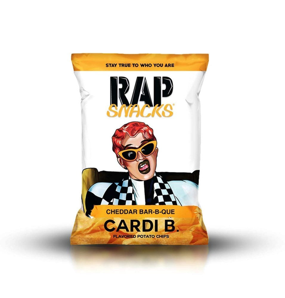Rap Snacks Potato Chips Cardi B. Cheddar BBQ 2.5oz