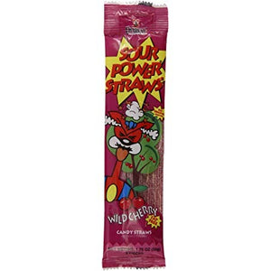 Sour Power Straws Wild Cherry 1.75oz/50g