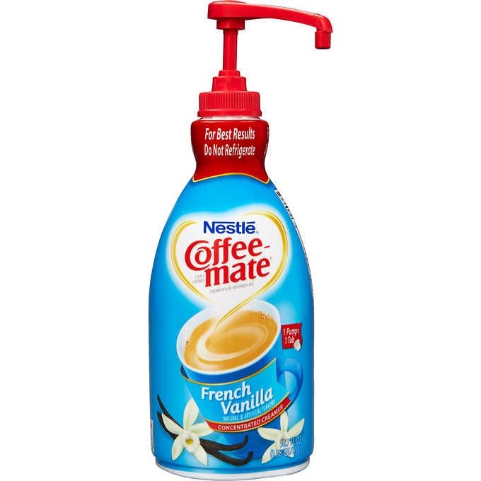 Nestle Coffee Mate Liquid 50.7oz Pump French Vanilla 50.7floz/1.5l