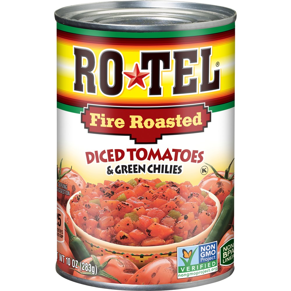 Rotel Diced Tomatoes & Green Chilies Fire Roasted 10oz/283g