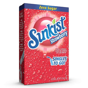 Sunkist Strawberry Singles to Go Drink Mix 6pk 0.53oz/15g
