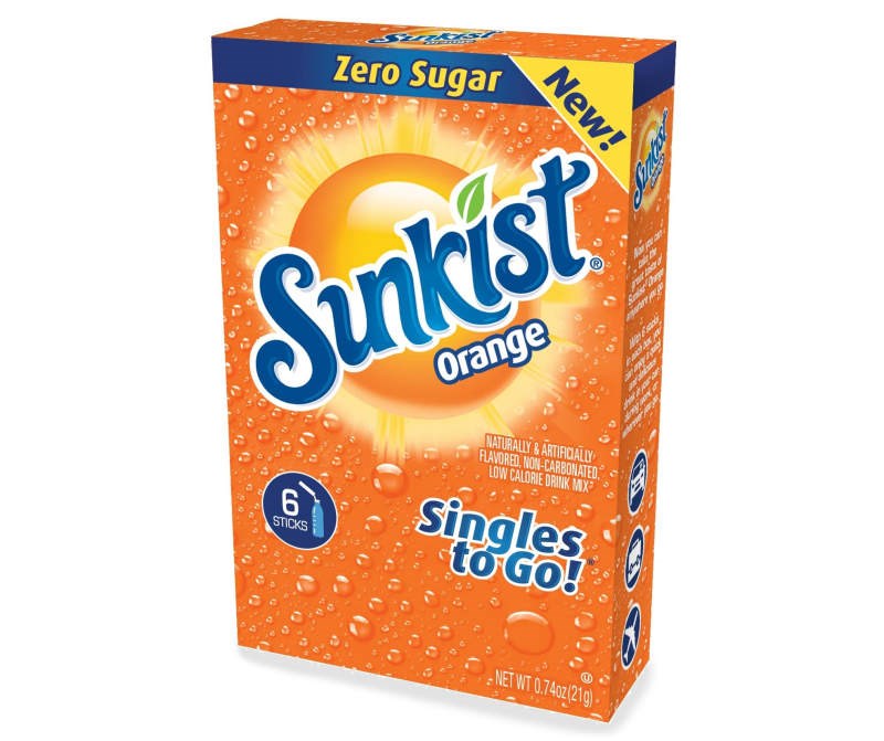 Sunkist Orange Singles to Go 6pk STG 0.53oz/15g