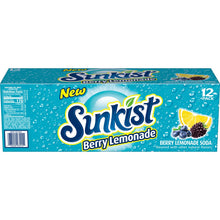 Load image into Gallery viewer, Sunkist Berry Lemonade can 12floz/355ml
