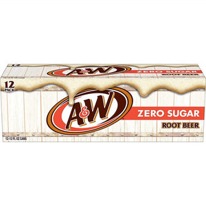 A&W Root Beer Zero can 12floz/355ml