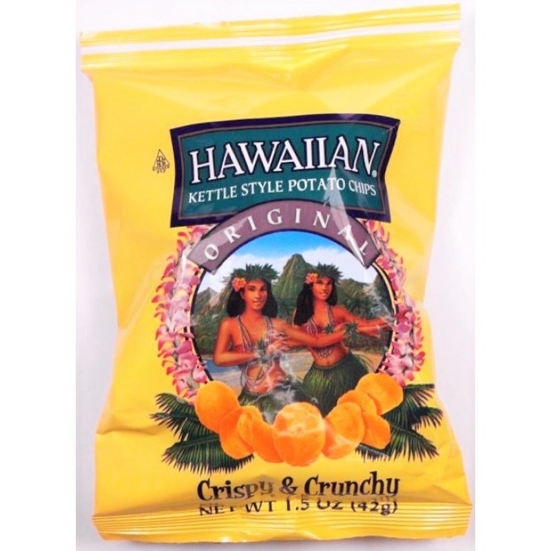 Hawaiian Potato Chips Original 1.5oz/42.5g(Best by Aug 2025)