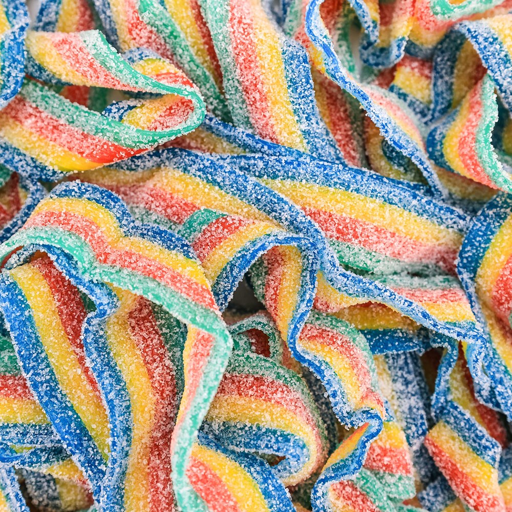 Fini Cintaroos Fantasy Rainbow Sour Strip Candy 10pk 2.8oz/80g