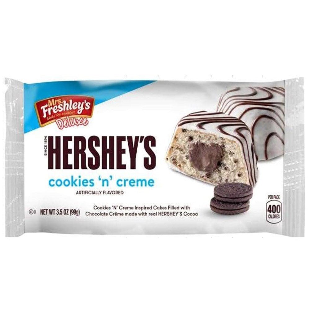 Mrs Freshleys Hersheys Cookies & Creme Cakes 2pk