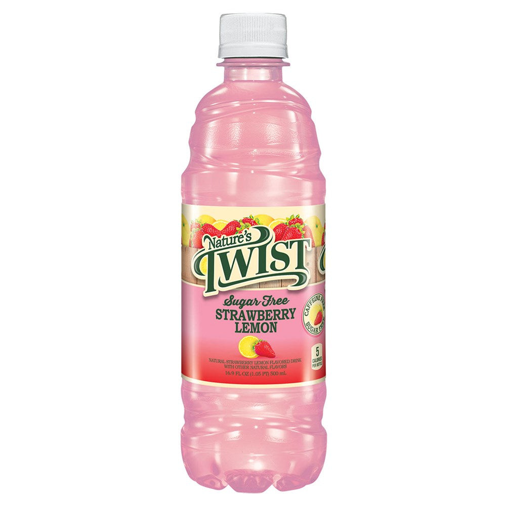 Natures Twist Sugar Free Strawberry Lemon 16.9floz/500ml