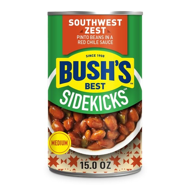 Bushs Sidekicks Southwest Zest Pinto Beans Medium 15oz/425g