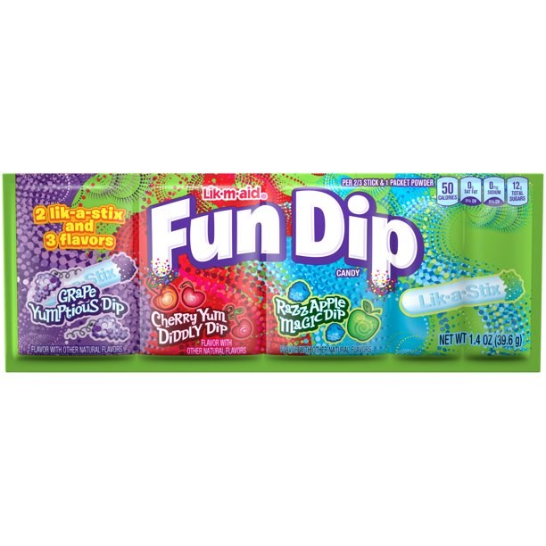 Fun Dip 3 Flavors 1.4oz/39.6g