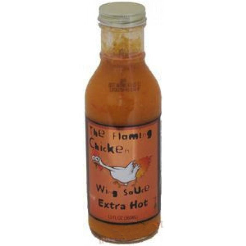 The Flaming Chicken Wing Sauce Extra Hot 12floz/360ml