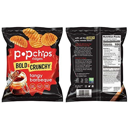 PoPchips Potato Ridges Tangy BBQ .8oz/22.6g