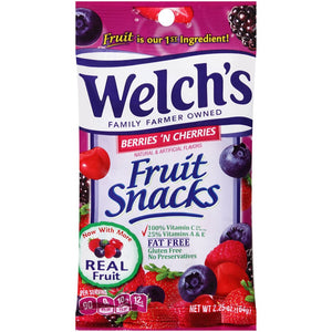 Welchs Fruit Snacks Berries n Cherries 2.25oz/64g