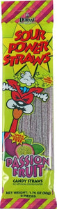 Sour Power Straws Passionfruit 1.75oz/50g