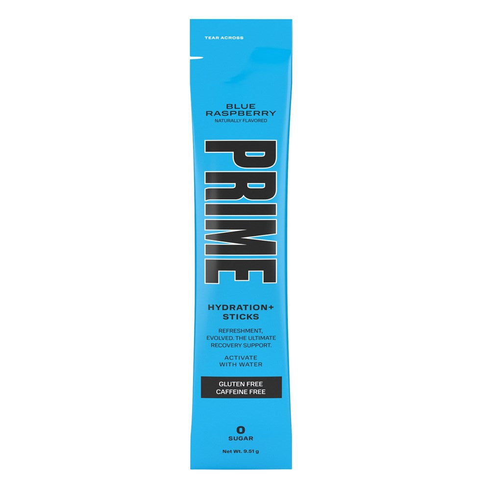 Prime Hydration+ Electrolyte Powder Mix Sticks Blue Raspberry 9.51g